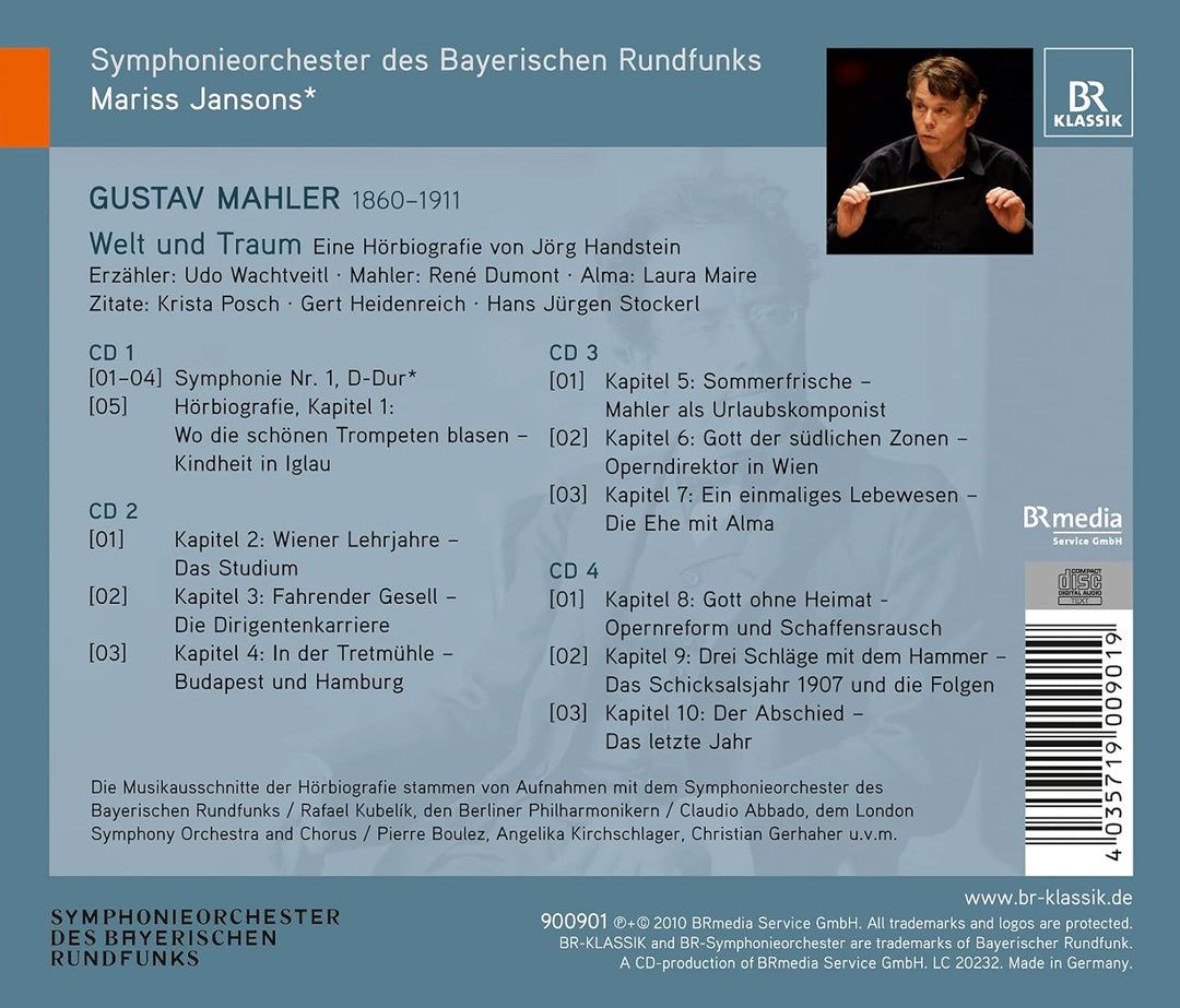 Welt Und Traum-Sinfonie 1 (Mahler,Gustav/Handstein,Jörg), Audio-CD
