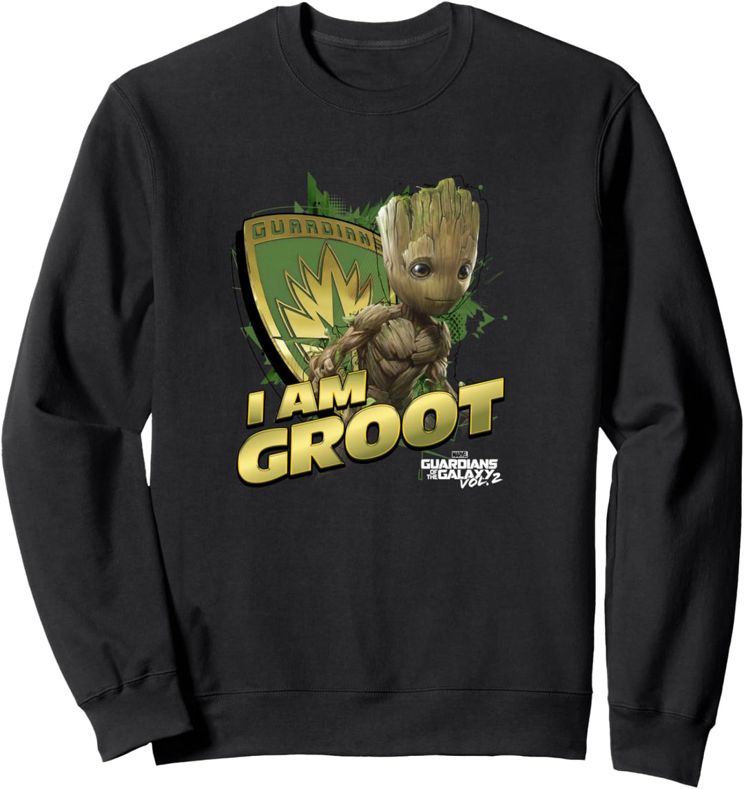Marvel Guardians Vol.2 I AM GROOT Shield Splash Sweatshirt