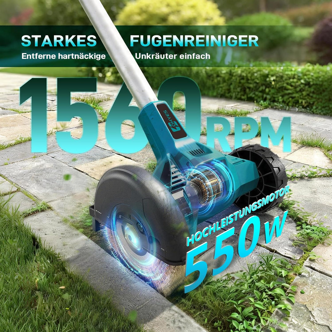 ohyes Akku-Fugenreiniger Kompatibel mit Makita 18v B Series Batterie mit verstellbarem Teleskopführu