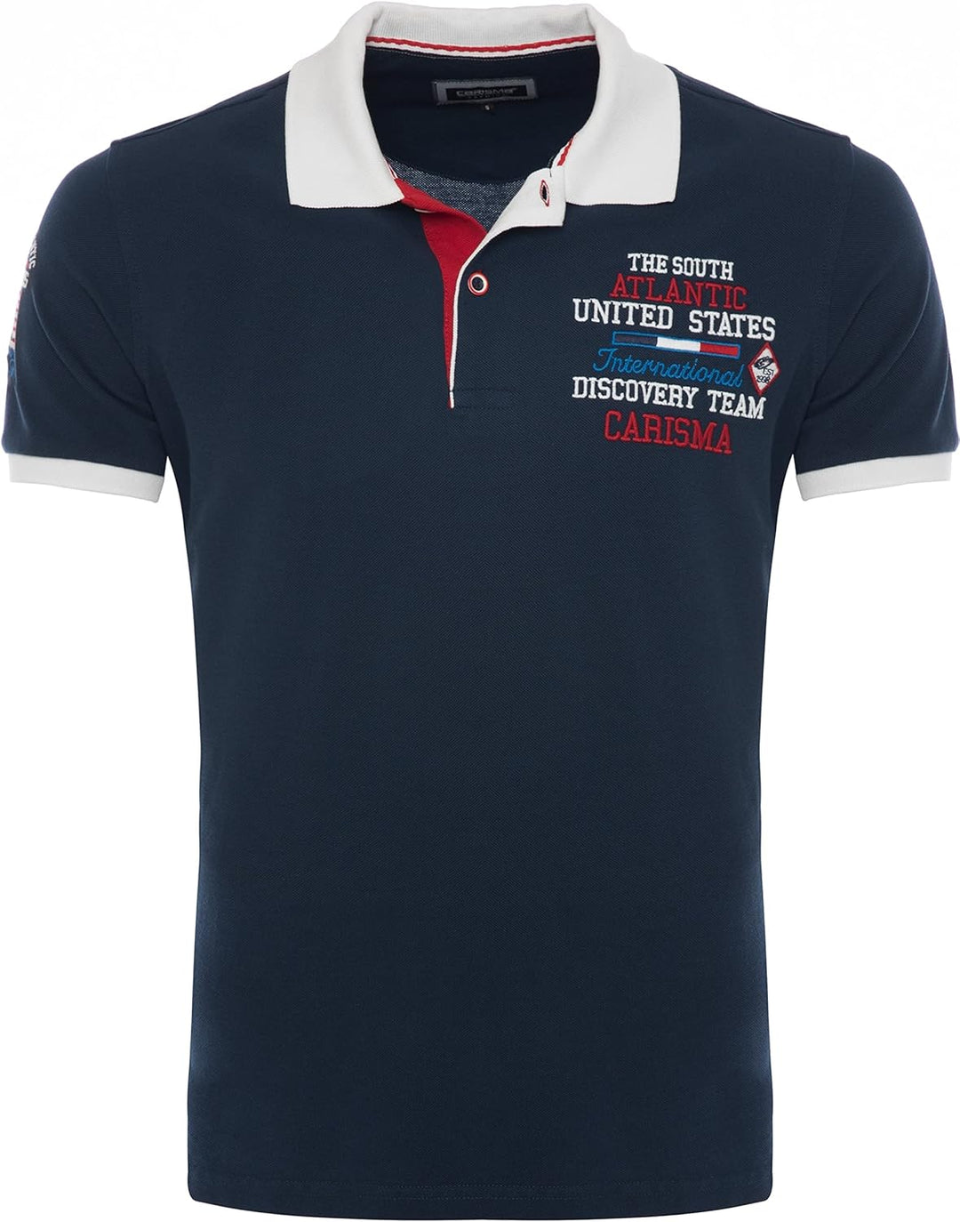 Carisma Kurzarm Poloshirt für Herren 100% Baumwolle ? Herren Polo Shirt mit Stickerei ? Angenehmes R