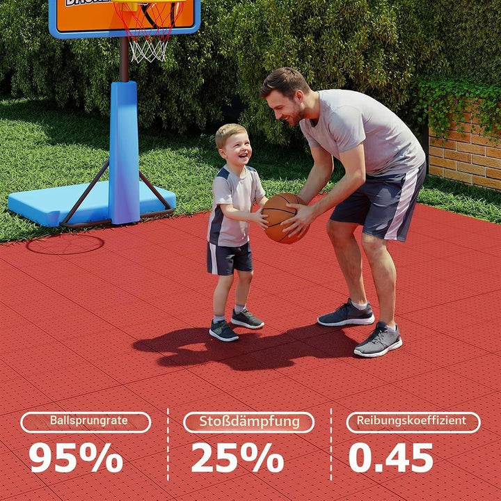 jxgzyy 24 STK Bodenschutzmatte Puzzlematte Set Sportmatte Gymnastikmatte | Fitnessmatte Gummimatte F