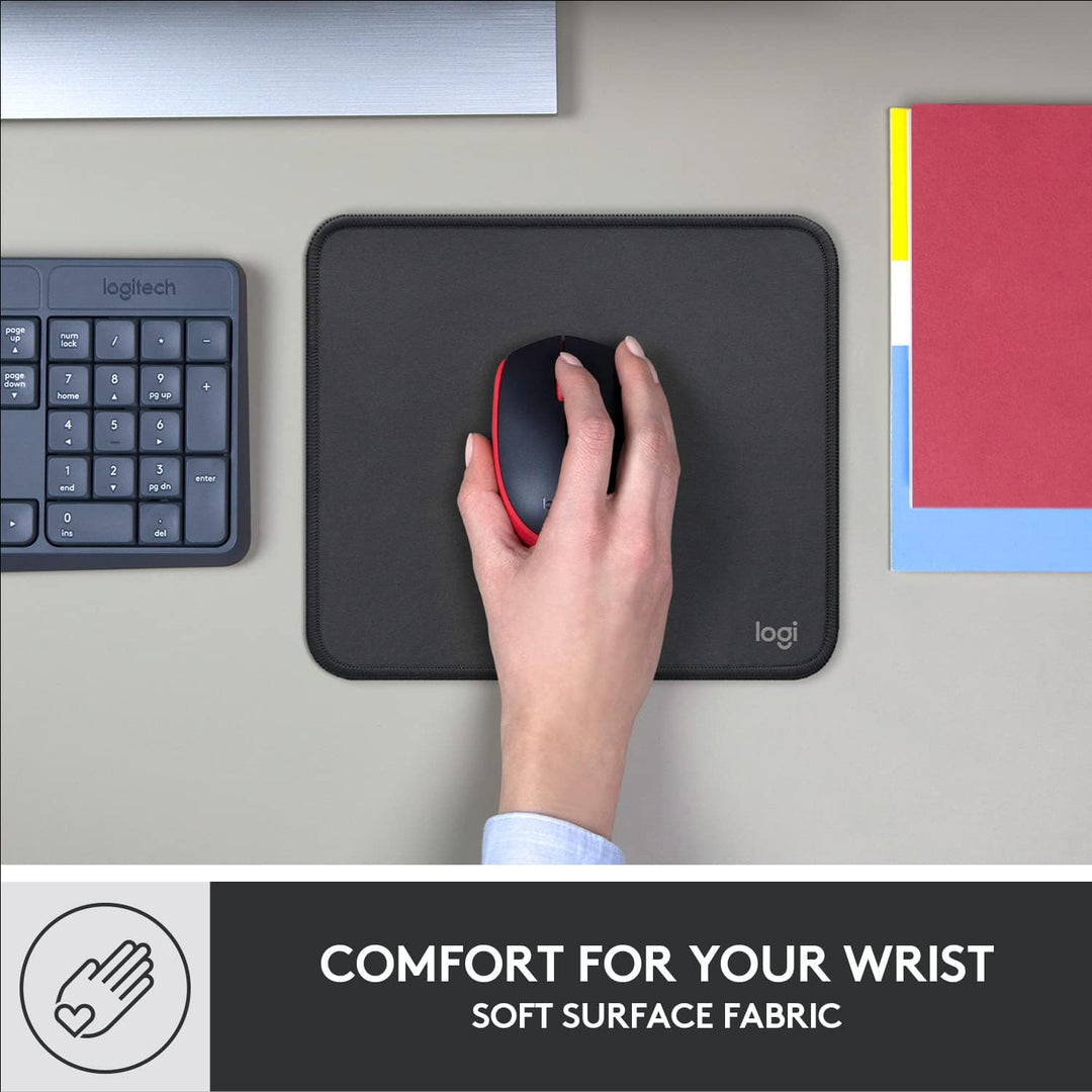 Logitech Mouse Pad - Studio Series, Computer-Mauspad mit Anti-Rutsch-Gummiboden, Leichtes Gleiten, S