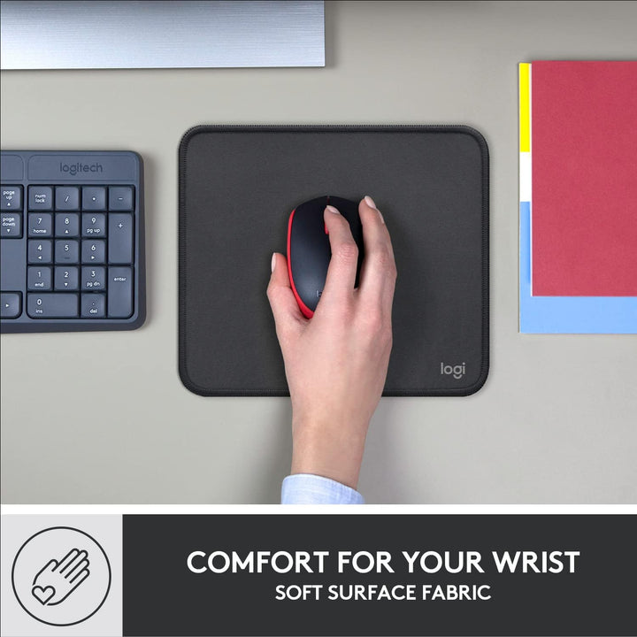 Logitech Mouse Pad - Studio Series, Computer-Mauspad mit Anti-Rutsch-Gummiboden, Leichtes Gleiten, S
