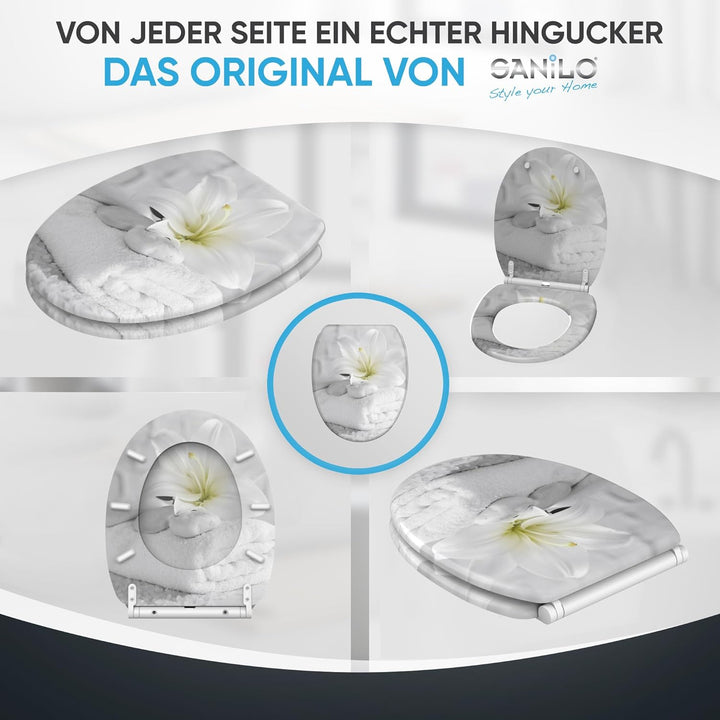Sanilo WC Sitz mit Absenkautomatik, grosse Auswahl, schöne Motive, hochwertige und stabile Qualität