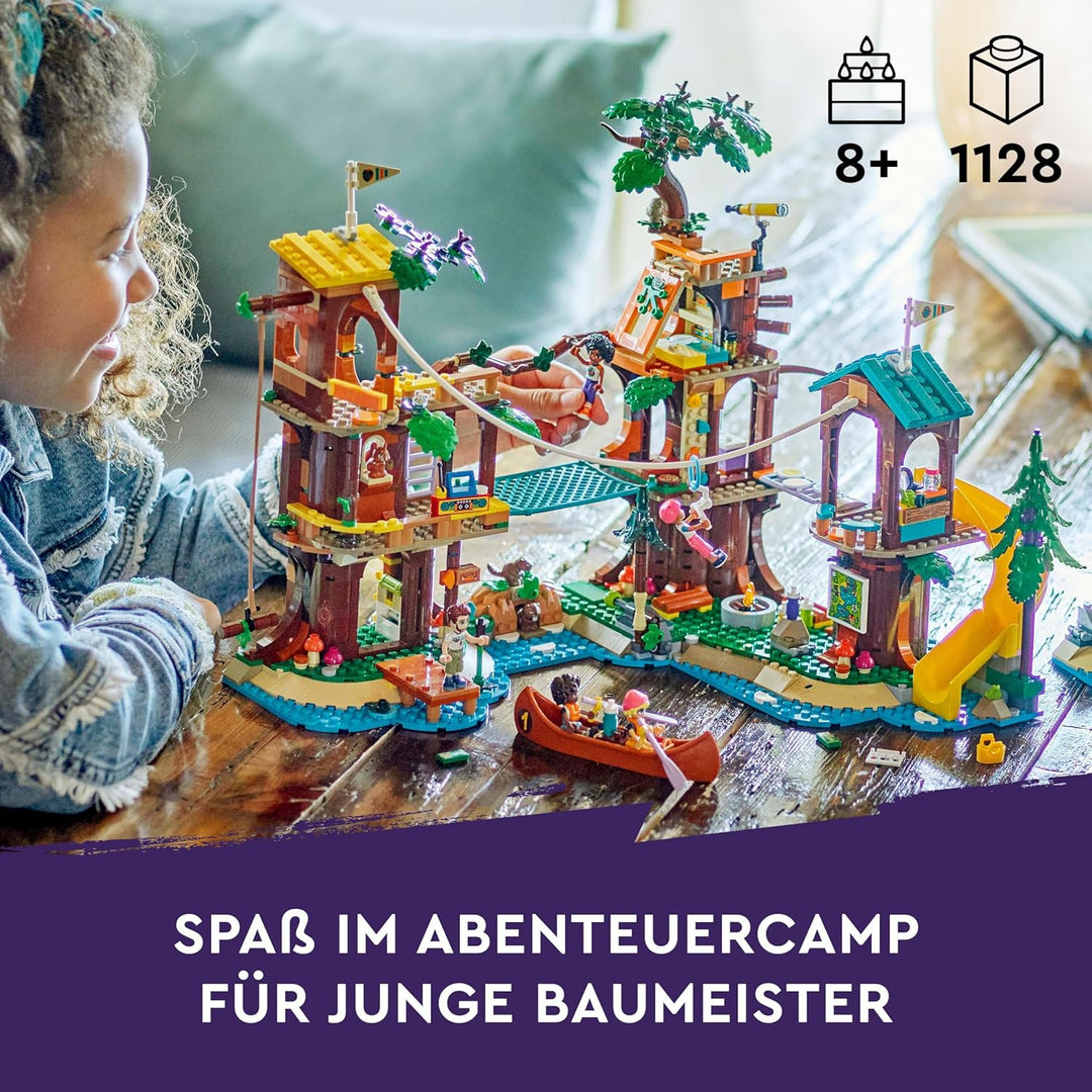 Lego Friends Baumhaus im Abenteuercamp, Spielset für Mädchen und Jungen ab 8 Jahren mit 5 Spielfigur