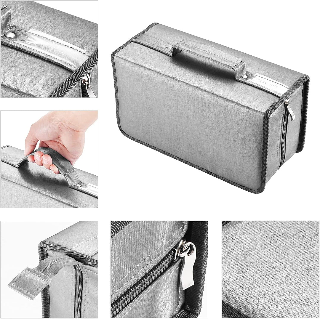 alavisxf xx CD Tasche, 160 CD/DVD Tasche Nylon CD Taschen Aufbewahrung Schutzhülle DVD Lagerung CD T