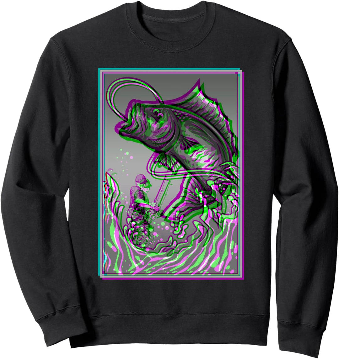 Koi Fisch Karpfen Angler Japanese Great Wave Off Kanagawa Sweatshirt