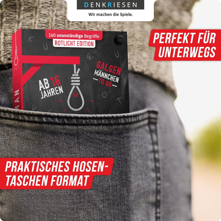 DENKRIESEN - Hangman MEGA Pack - Classic, Junior, Experten & Rotlicht Edition | Galgenmännchen to GO