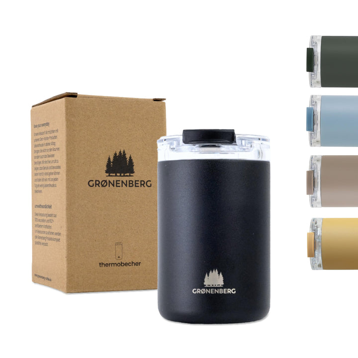 Groenenberg Thermobecher 320 ml | Kaffeebecher to go 100% Auslaufsicher | Hält mind. 4 h warm | Coff