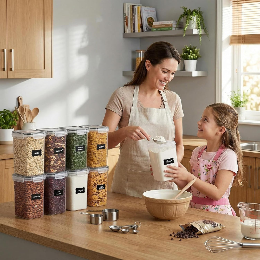 Vtopmart 2L Vorratsdosen Set, Müsli Schüttdose &amp; Frischhaltedosen, BPA frei Kunststoff Vorratsdosen