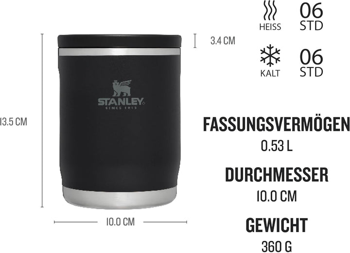 STANLEY Adventure To-Go Food Jar 0.53L - Thermobehälter Für Essen - 6 Stunden Heiss - 6 Stunden Kalt