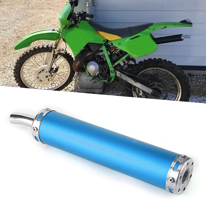 Auspuff, Yctze Edelstahl Auspuff Schalldämpfer 20mm/0.8in Modifizierte Teile für 2-Takt Motorrad Sch