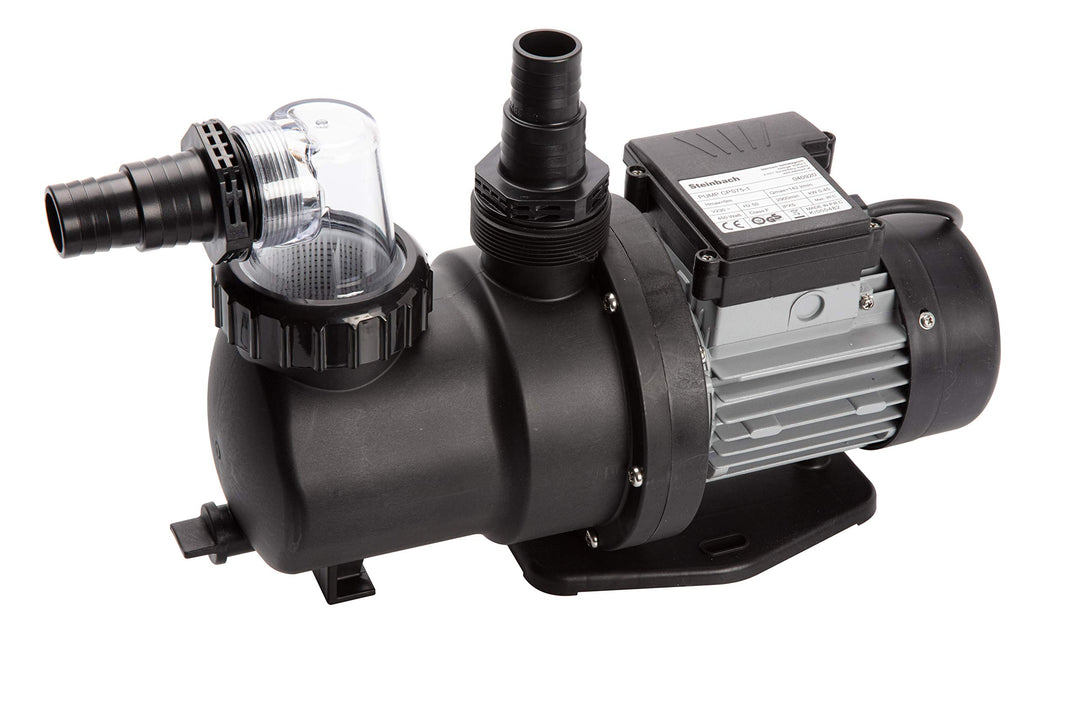 Steinbach Filterpumpe SPS 75-1, selbstsaugend, 230 V/450 W, Q= 142 l/min, max. Pumphöhe 9 m, 040920,