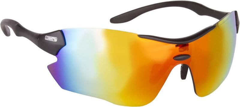 Mighty Unisex – Erwachsene Rayon G4 Pro Fahrrad-und Sportbrille, Sonnenbrille, Mattschwarz