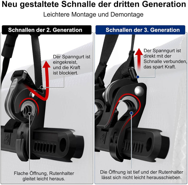 toptrek Fahrradtaschen für Gepäckträger, Fahrradtasche Gepäckträger Wasserdicht mit Schnalle der Neu
