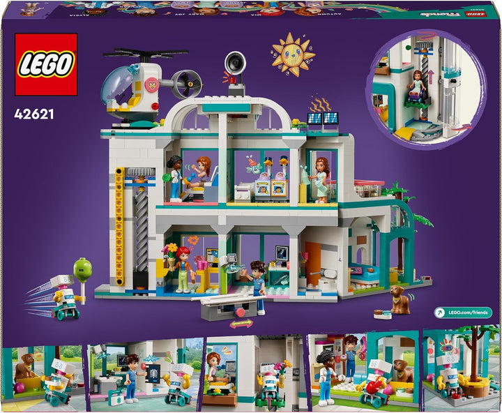 Lego Friends Heartlake City Krankenhaus, Set mit Spielzeug-Hubschrauber und Figuren inkl. Autumn und