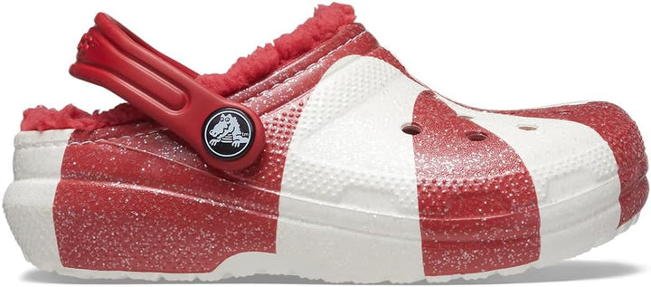 Crocs Classic Clog - Seasonal Graphic (Little Kid/Big Kid) 22 EU Weiss Rot, 22 EU Weiß Rot