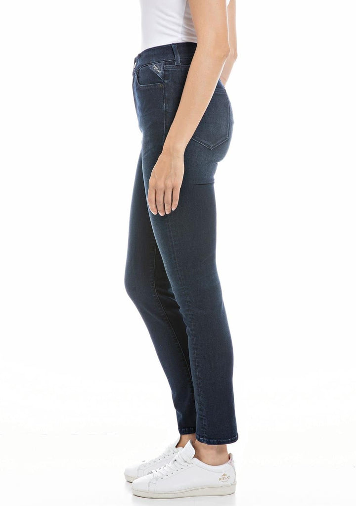 Replay Damen Jeans Mjla Slim-Fit mit Power Stretch 25W / 30L Dark Blue 007, 25W / 30L Dark Blue 007