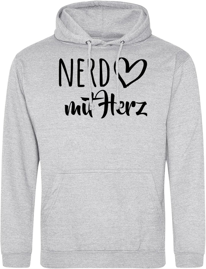 huuraa Unisex Hoodie Nerd mit Herz Pullover Vegan Grösse S-3XL mit Motiv für die tollsten Menschen G