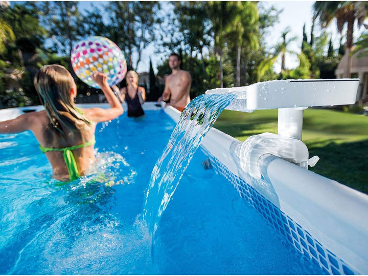 Intex Mehrfarbige LED-Wasserfall-Kaskade Aufstellpools, mit hydroelektrischer Stromversorgung, Keine