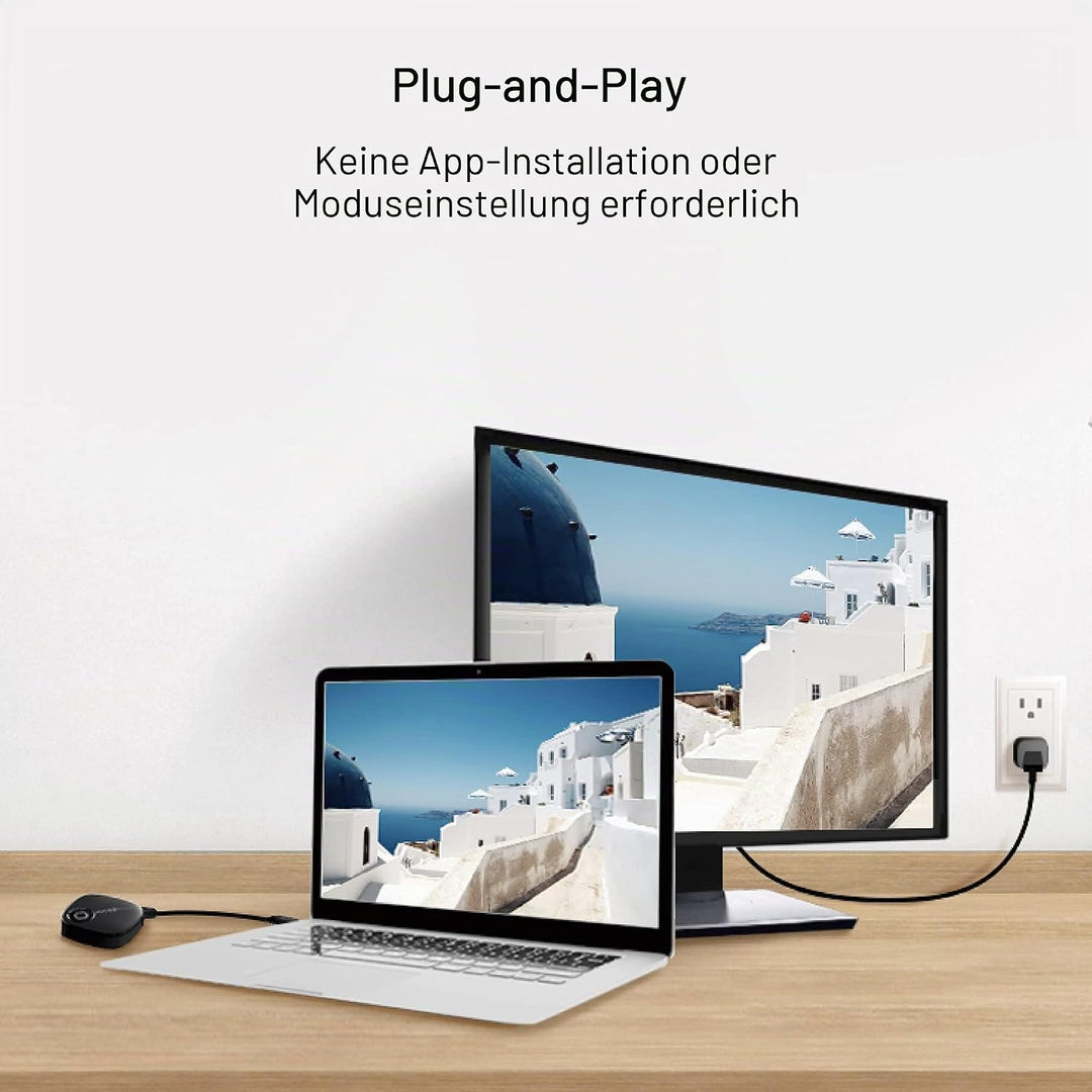 EZCast Wireless Display Transmitter and Receiver (TwinX Package USB-C Transmitter and HDMI Receiver)