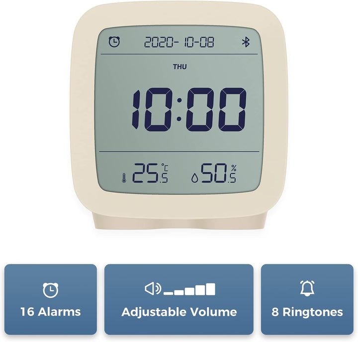 qingping Bluetooth Wecker, Funktioniert mit Mi Home (Alle Einstellungen nach App), Digitaler Smart W