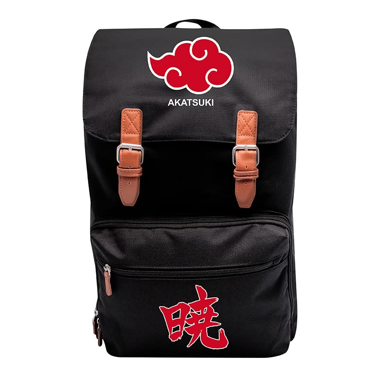 ABYstyle Naruto Shippuden Akatsuki Rucksack, XXL, 33 x 50 x 17 cm, Schwarz