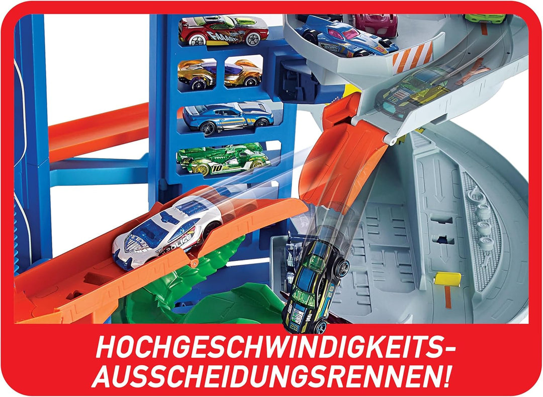 Hot Wheels City Robo T-Rex Ultimate Garage Multi-level multi-play mode Stores 100 plus 1:64 scale ca