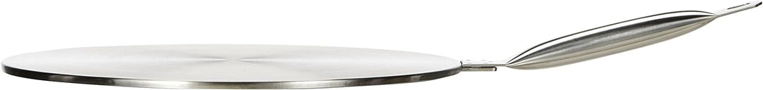 Ibili Induktions-Adapterplatte Prisma 28 cm aus Edelstahl, Silber, 28 x 28 x 10 cm