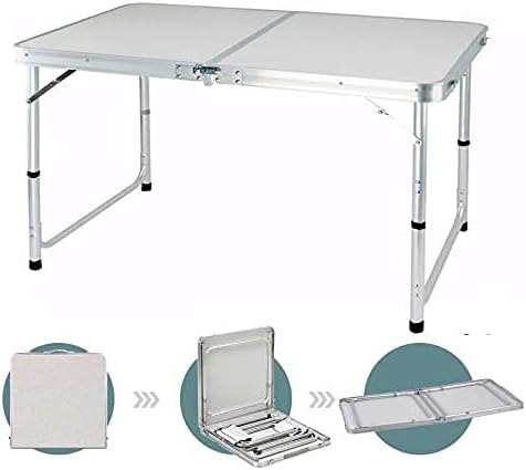 PowerTools Klapptisch für Kinder, kleiner Klapptisch mit 1,2 m Tisch, Aluminium-Klapptisch, Laptop f