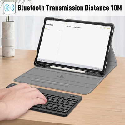 Fintie Tastatur Hülle für Samsung Galaxy Tab S9 Plus 12.4 Zoll 2023 Tablet, Keyboard Cover mit Magne