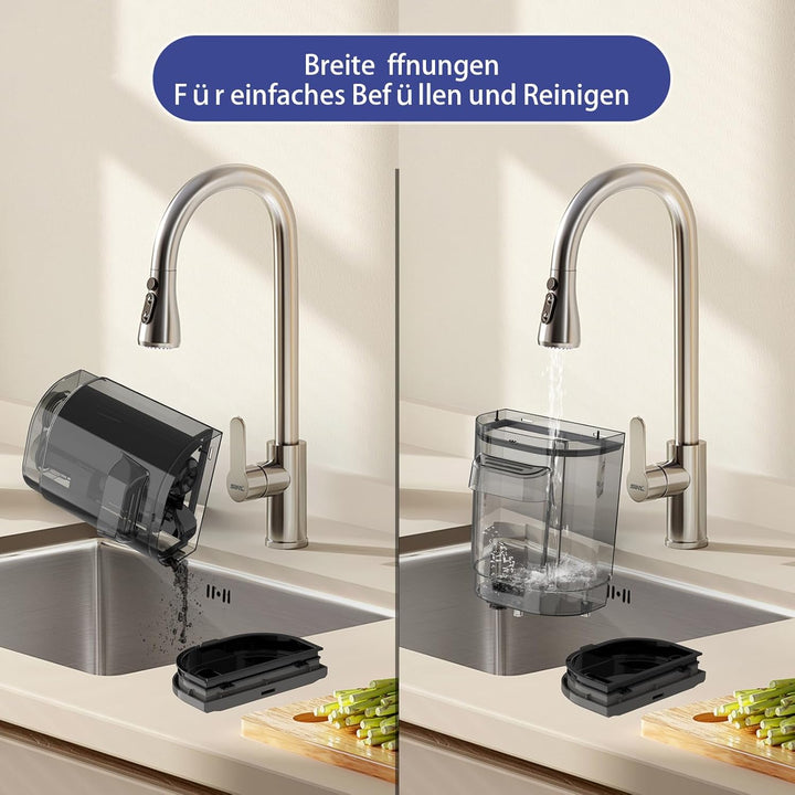 Akitas X7 600W Waschsauger, Polsterreiniger Gerät, 2-Tank Nasssauger, Selbstreinigung, Leicht für Ti