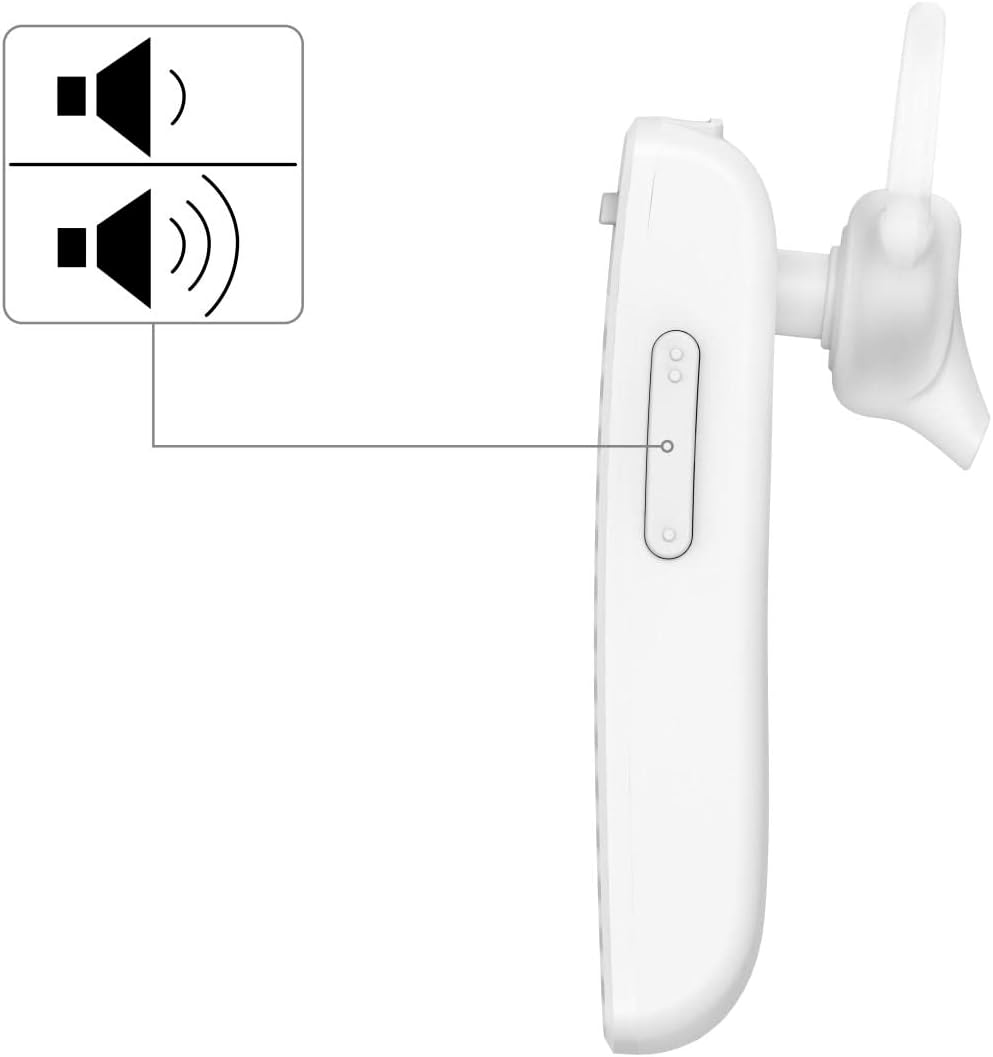 Hama Mono Bluetooth Headset (Multipoint, für zwei Geräte, Sprachsteuerung, Berührungssteuerung, Head