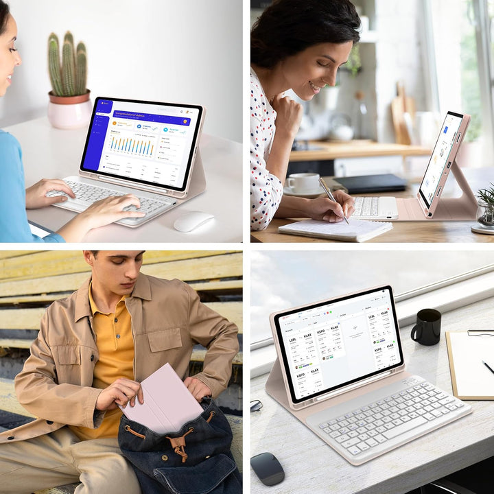 IVEOPPE Tastatur Hülle für Samsung Galaxy Tab ?11 Plus 11 Zoll 2025, [QWERTZ Deutsches], Bluetooth A