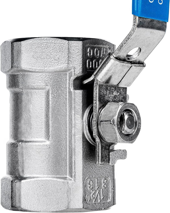 FSA Kugelhahn Edelstahl 316 1 1/2" 1-Teilig 2-Wege