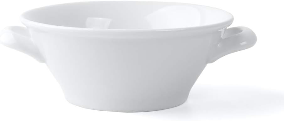 Holst Porzellan ACC 06 SET 2 Porzellan Suppentasse/Suppen Obere 0,45 L auf Untere UTA, weiss, 17.5 x
