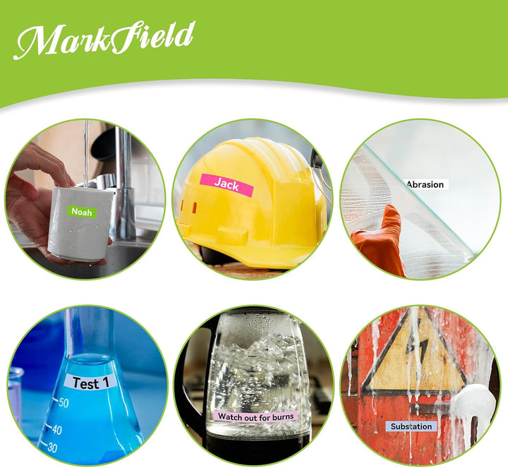 6x MarkField Kompatible Schriftband als Ersatz für Brother P-Touch TZ TZe-231 12mm x 8m 0,47 laminie