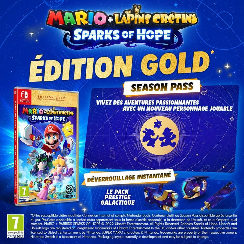 UBI SOFT FRANCE Mario+LAPINS CRETINS S.Gold SWI