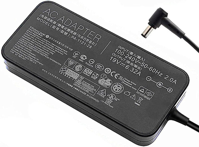 120W 19V 6.32A Netzteil Ladegerät kompatibel für ASUS A15-120P1A PA-1121-28 ADP-120RH B N750 N500 G5