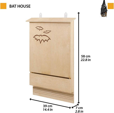 Ferplast Fledermaushäuschen BAT HOUSE, Unterschlupf für Fledermäuse aus umweltfreundlichem FSC Holz,