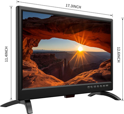 ZOSHING TV 19 Zoll Fernseher,IPS HD 1080p TV Bildschirme-Ingebaut Digital Tuner T2,HDMI,USB Input,AC