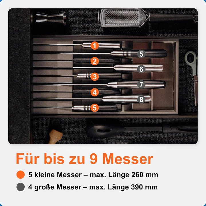 Blum AMBIA-LINE Messerhalter | Schubladen-Organizer &amp; Küchenhelfer zur sicheren Aufbewahrung von bis