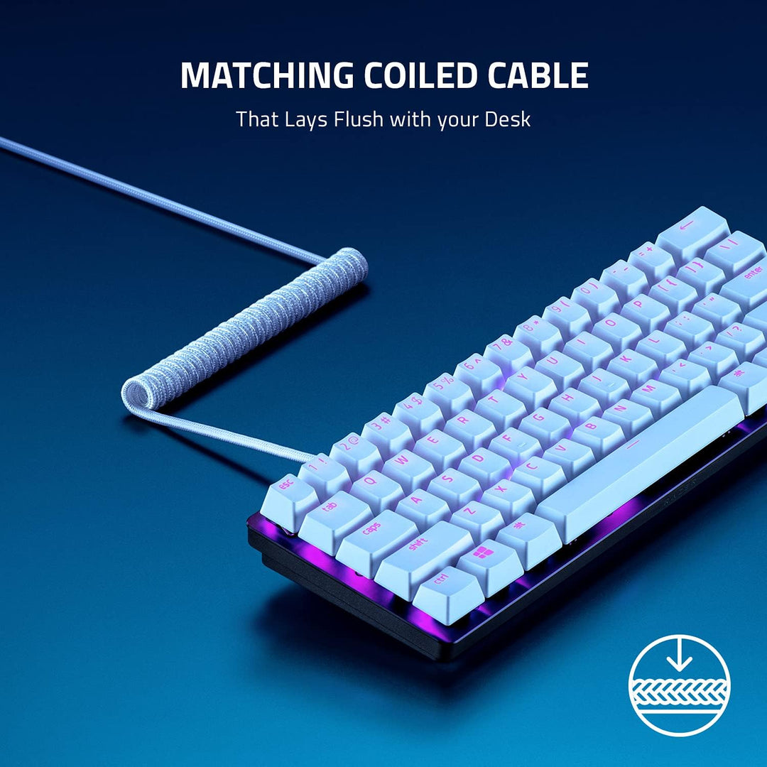 Razer PBT Keycap + Spiralkabel-Upgrade-Set: Durable Doubleshot PBT,Universelle Kompatibilität,Keycap