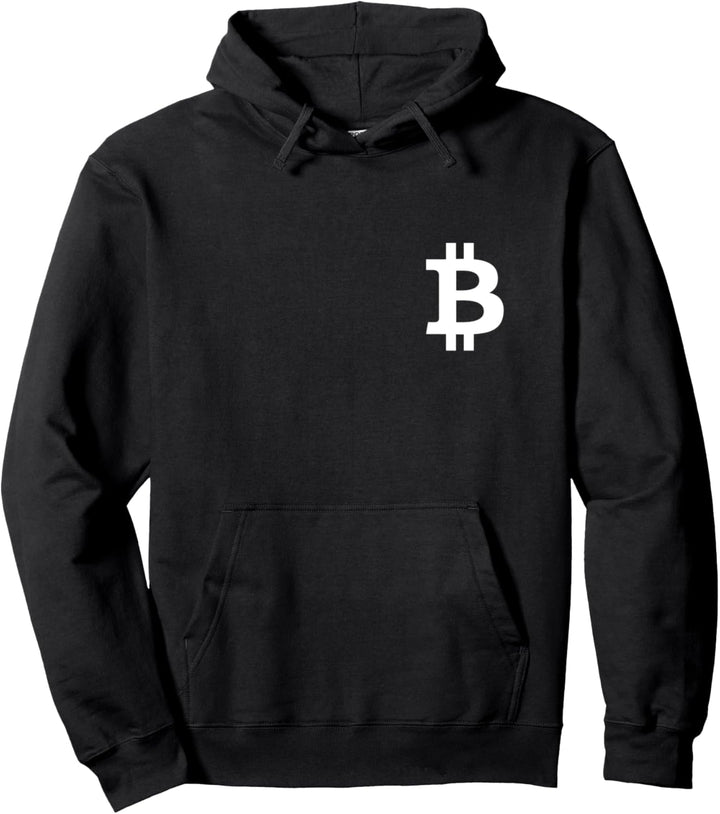 BTC Logo simpel Crypto Bitcoin HODL Pullover Hoodie