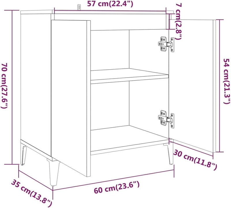 Tidyard Sideboard Kommode Highboard Mehrzweckschrank Aufbewahrungsschrank Küchenschrank Schubladensc