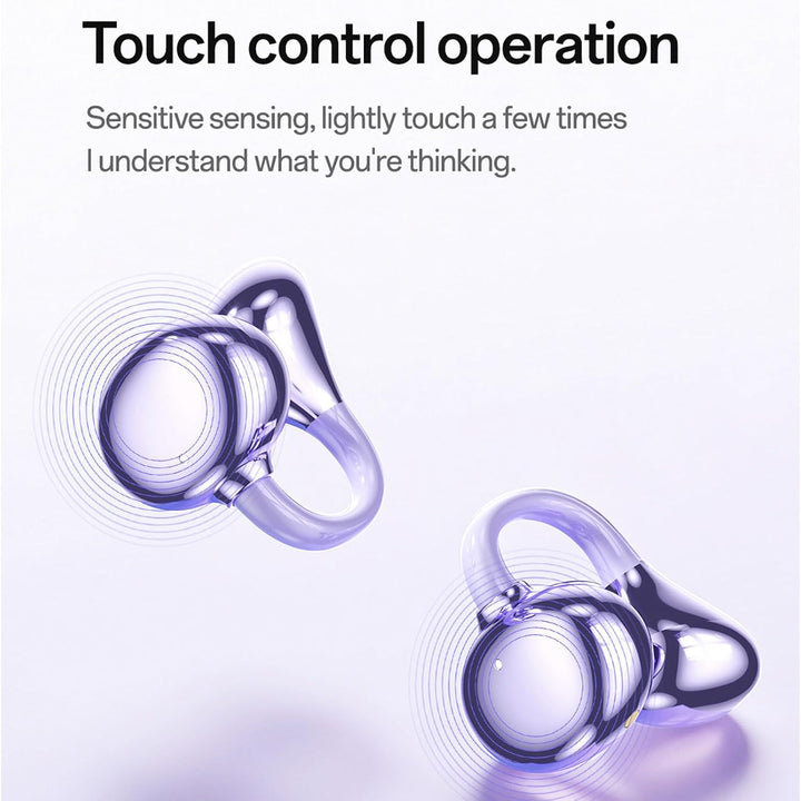 Open Ear Kopfhörer Bluetooth 6.0 Clip On Ohrhörer IPX5 für Sport | Wasserfes Sport Clip Kopfhörer, 8