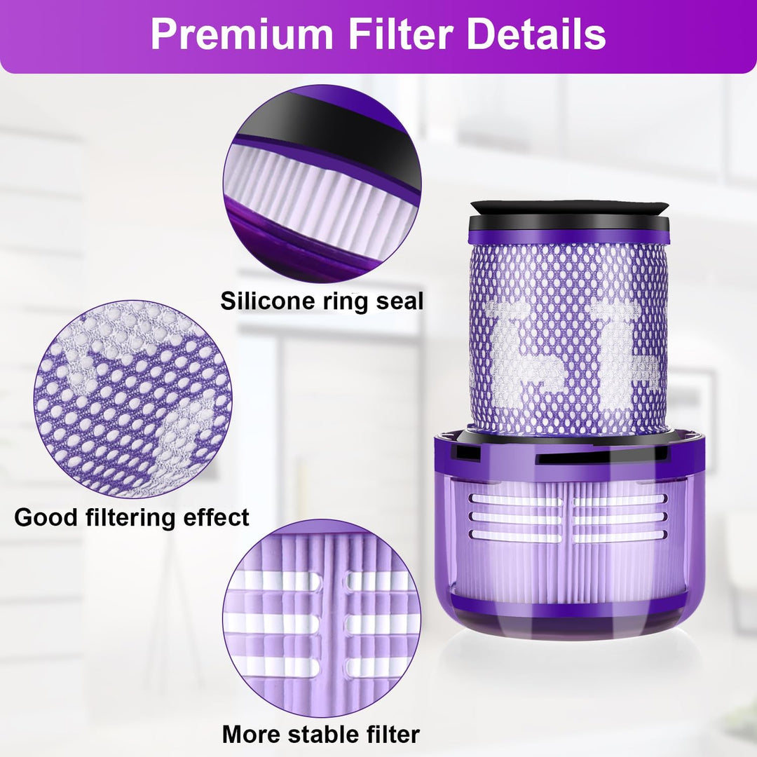 Artraise V12 Filter für Dyson, 3er Pack Ersatzfilter für Dyson V12 Slim Absolute Extra, Total Clean,