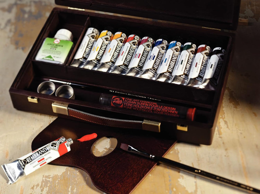 Royal Talens 18840004 Rembrandt Malkasten Acrylfarbe Traditional, braun, 18840