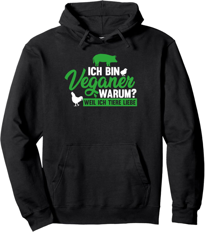 Veganer Tierschutz Vegetarier Pullover Hoodie