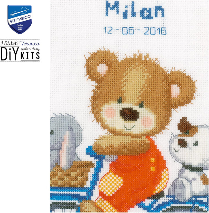 Vervaco Kreuzstichpackung Kreuzstich zum Auszählen, Baumwolle, weiss, 27 x 29 x 0,3 cm, 27 x 29 x 0,